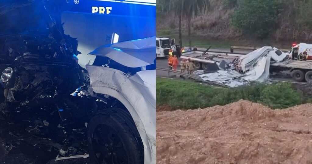 Engavetamento deixa 1 morto na Dutra após perseguição policial na contramão