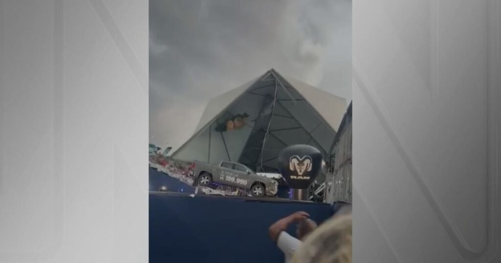 Vídeo: veja momento em que estrutura desaba em torneio de beach tennis