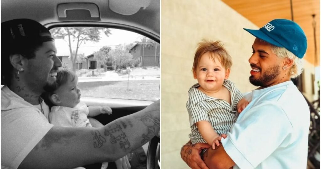 Zé Felipe é detonado na web ao dirigir com filho no colo; veja