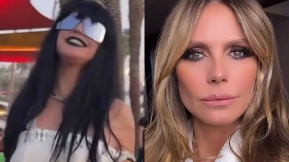 Heidi Klum se disfarça para curtir Coachella sem ser reconhecida