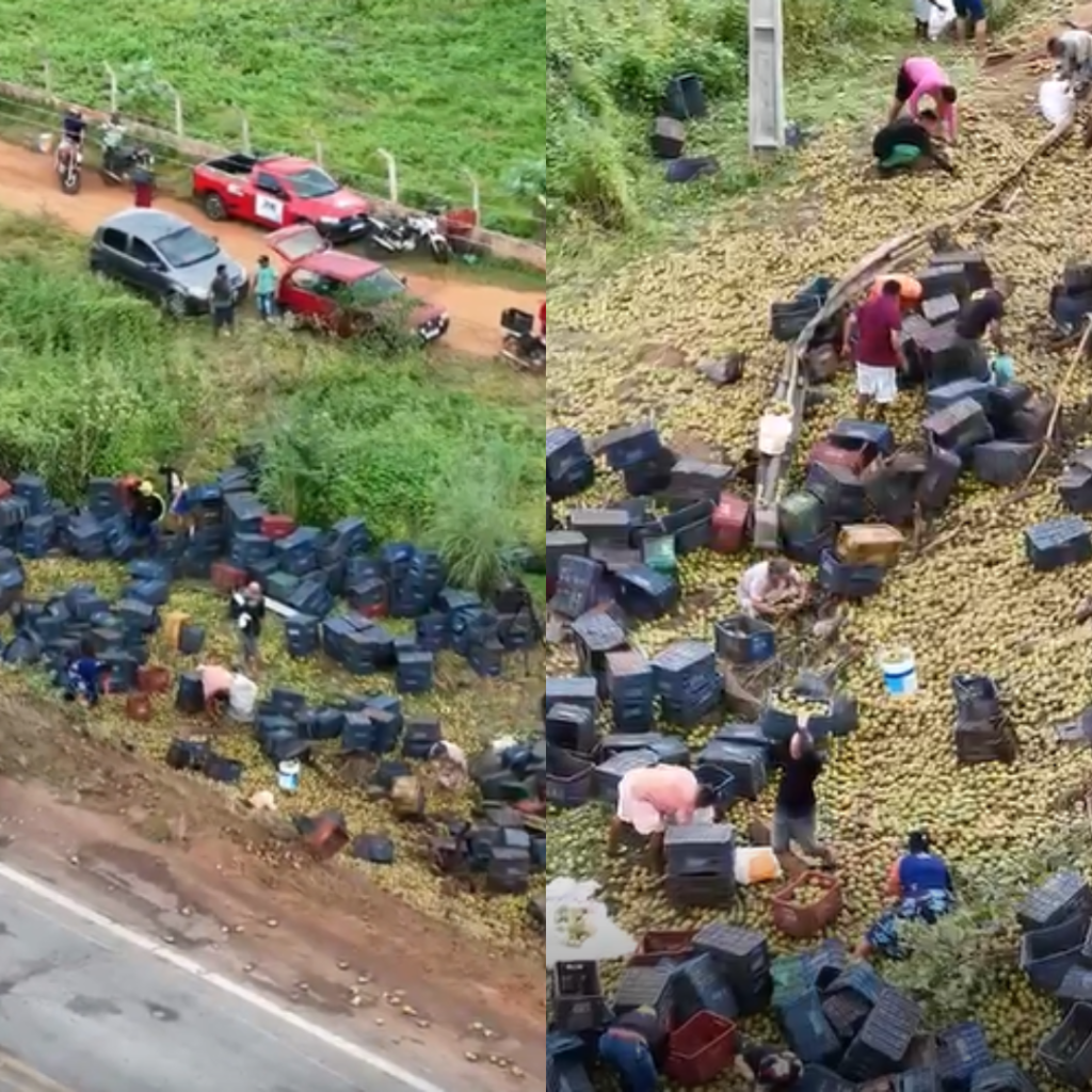 Caminhoneiro sofre acidente grave após carreta tombar na BR-407 no Sul do Piauí