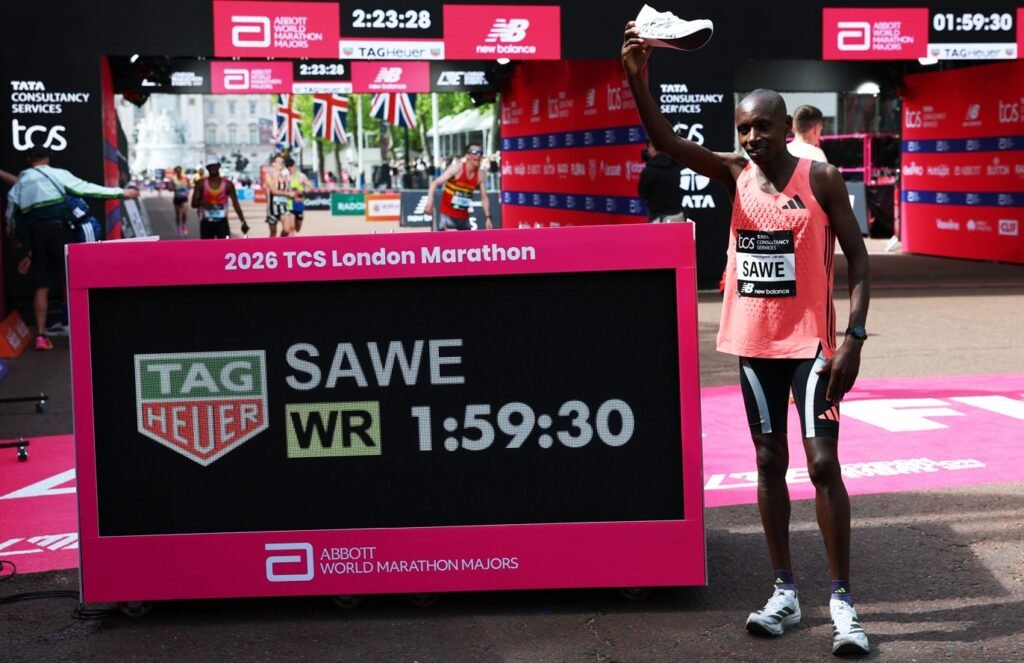 Sabastian Sawe faz história na maratona de Londres e garante prêmio milionário