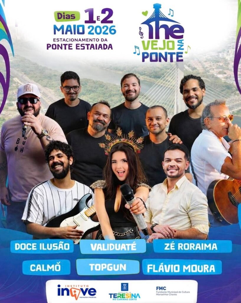 Festival The Vejo na Ponte traz atrações gratuitas em Teresina