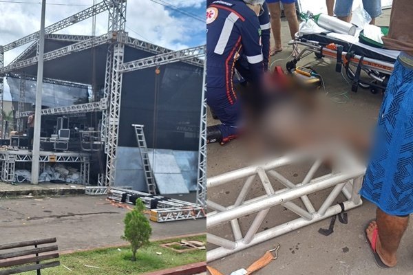 Tragédia em Caraúbas: trabalhador morre após descarga elétrica durante desmontagem de palco