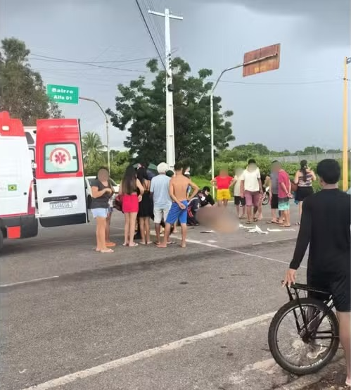 Idoso de 82 anos sofre fratura em colisão de motos em Cocal, Piauí