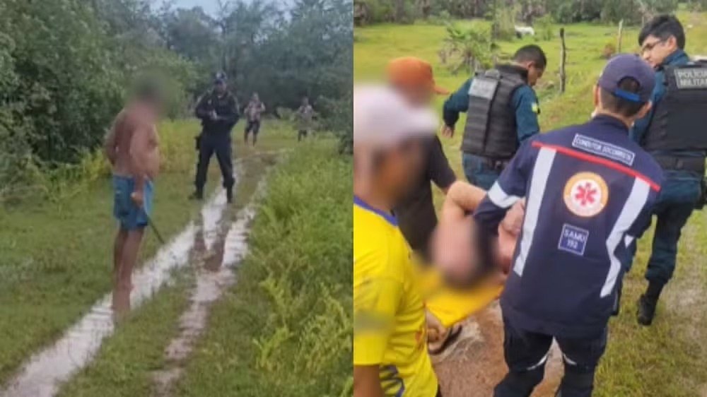 Homem ameaça familiares com facão durante surto psicótico em José de Freitas