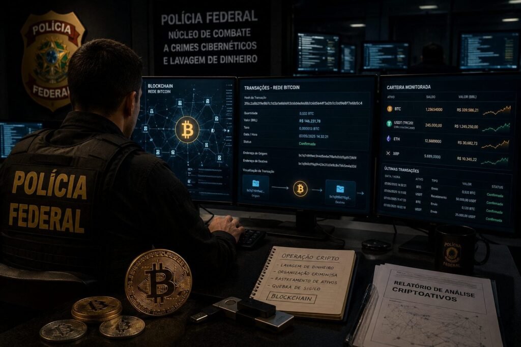 Crescimento do uso criminoso de criptomoedas desafia autoridades brasileiras