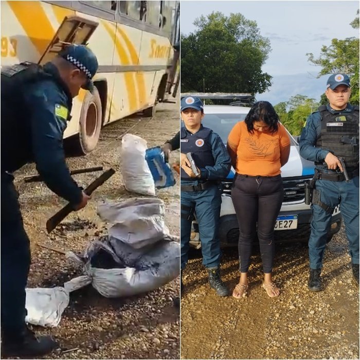 Mulher é detida com arma de fogo roubada em ônibus em Teresina