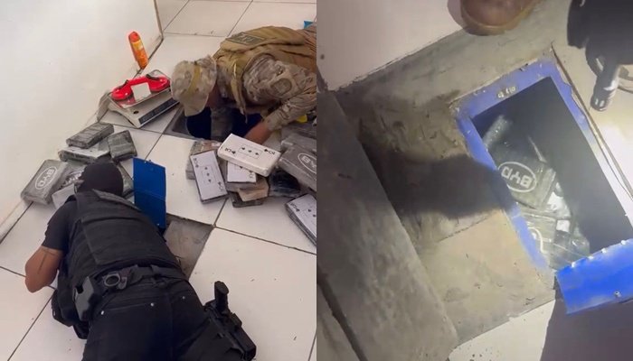 Polícia encontra drogas escondidas sob piso em Caxias, Maranhão