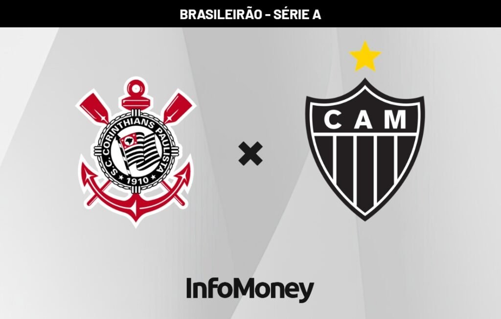 Corinthians e Atlético-mg se enfrentam no Brasileirão; saiba onde assistir