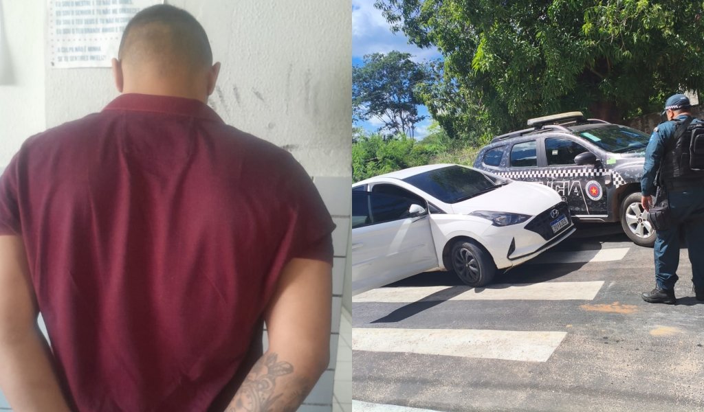 Carro roubado no Ceará é recuperado em Teresina; condutor foi preso com tornozeleira