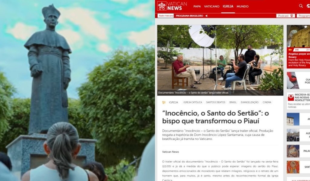 Documentário sobre Dom Inocêncio é destaque no portal do Vaticano