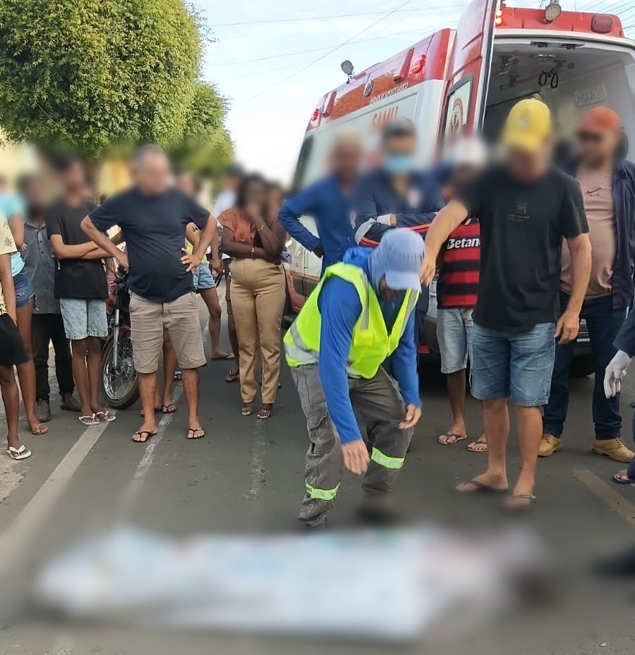 Gari morre atropelado por caminhão de lixo em Simões, Piauí