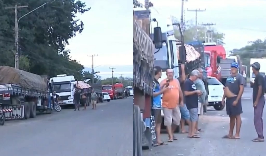 Caminhoneiros começam a deixar Teresina após 20 dias de espera por liberação de cargas