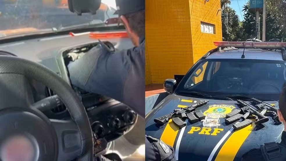 Homem é detido com três fuzis em fundo falso de carro no Piauí