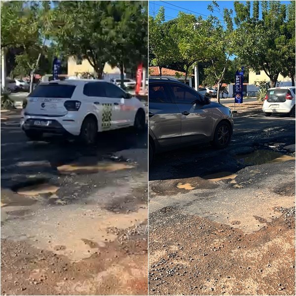 Buracos e vazamentos na Avenida Barão de Castelo Branco causam transtornos na zona Sul