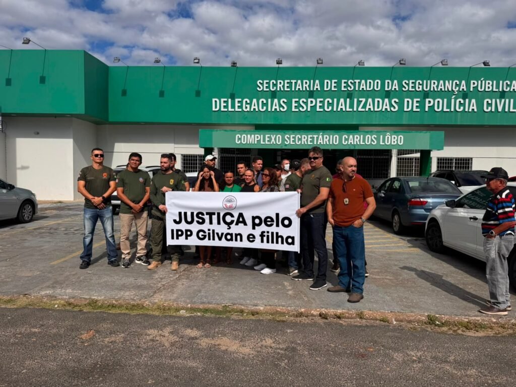 Protesto em Teresina pede justiça por policial penal e filha após atropelamento