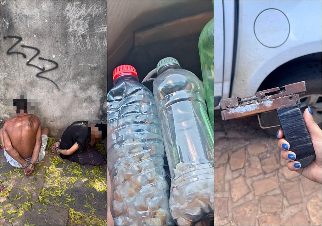 Homem é preso e adolescente apreendido por tráfico de drogas em Altos