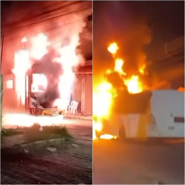 Incêndio em ônibus coletivo em Timon (MA) deixa passageiros em susto, mas sem feridos