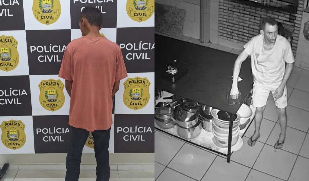 Segurança é preso por furto em restaurante de Castelo do Piauí