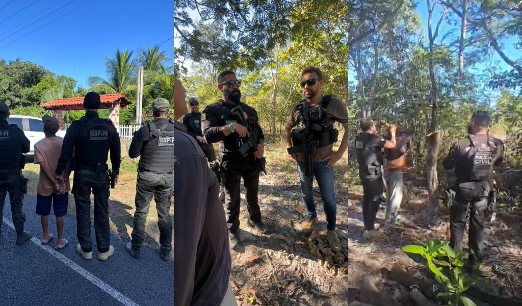 Polícia prende foragidos por homicídio e estupro no Centro-norte do Piauí