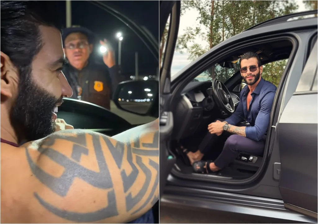 Gusttavo Lima é parado em blitz da PRF e faz teste do bafômetro