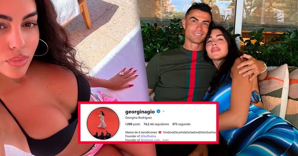 Georgina Rodríguez, noiva de Cristiano Ronaldo, ganha 2 milhões de seguidores na Copa