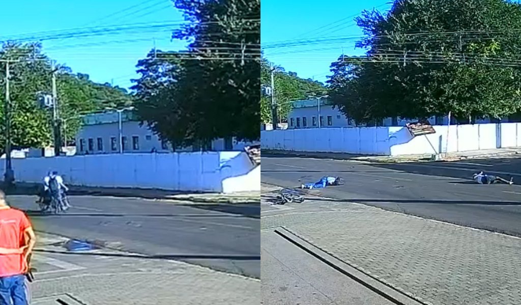 Colisão entre bicicleta e moto deixa dois feridos em José de Freitas