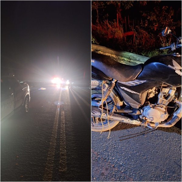 Acidente fatal entre motos deixa um morto e uma ferida na zona rural de Teresina