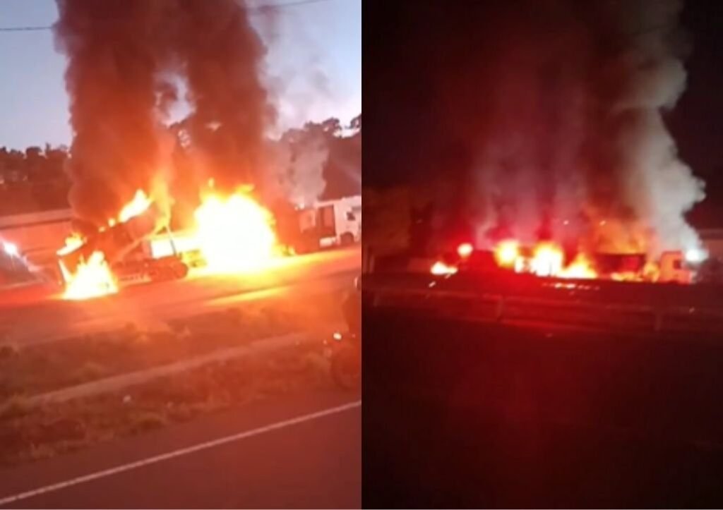 Incêndio em carreta resulta em morte na Br-343 em Teresina
