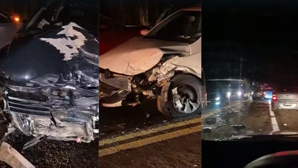 Acidente na Br-343 envolve três veículos e deixa homem ferido