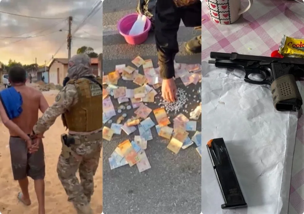 Operação no litoral do Piauí resulta em nove prisões e apreensões de armas e drogas