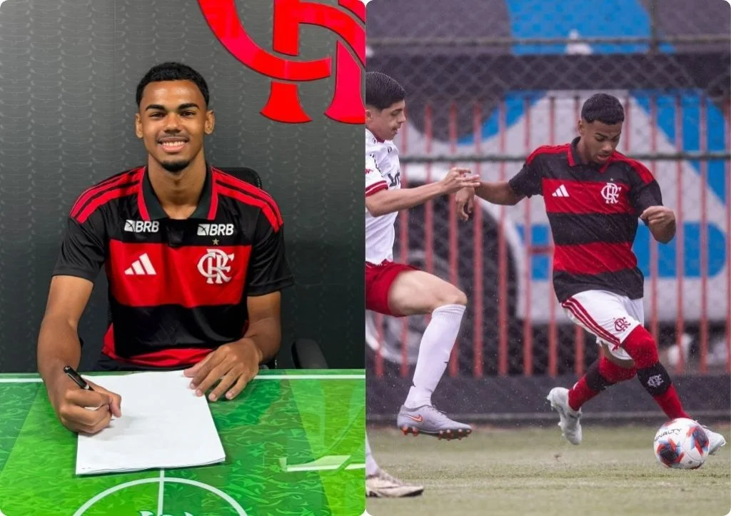 Marcos Pierre, jovem piauiense, assina contrato profissional com Flamengo-rj