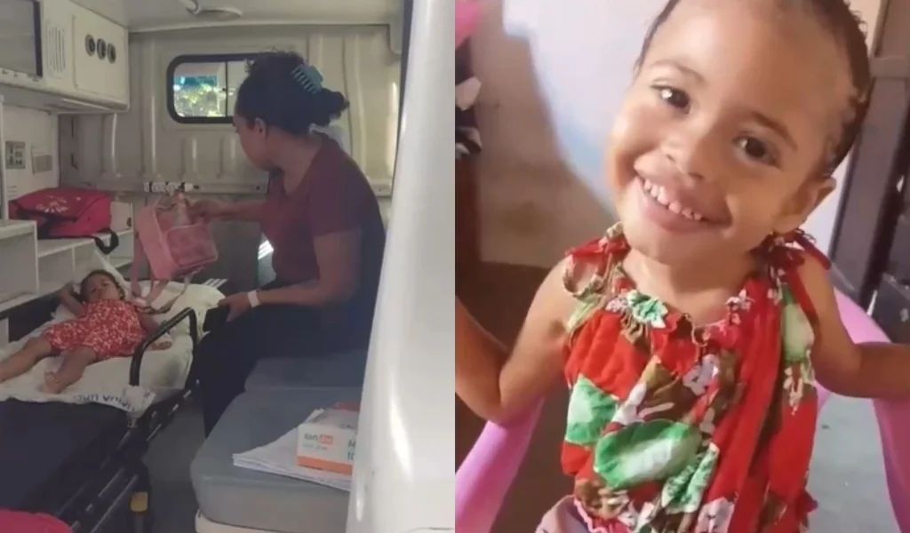 Thayane, menina de 2 anos, recebe alta após vencer pneumonia em Parnaíba