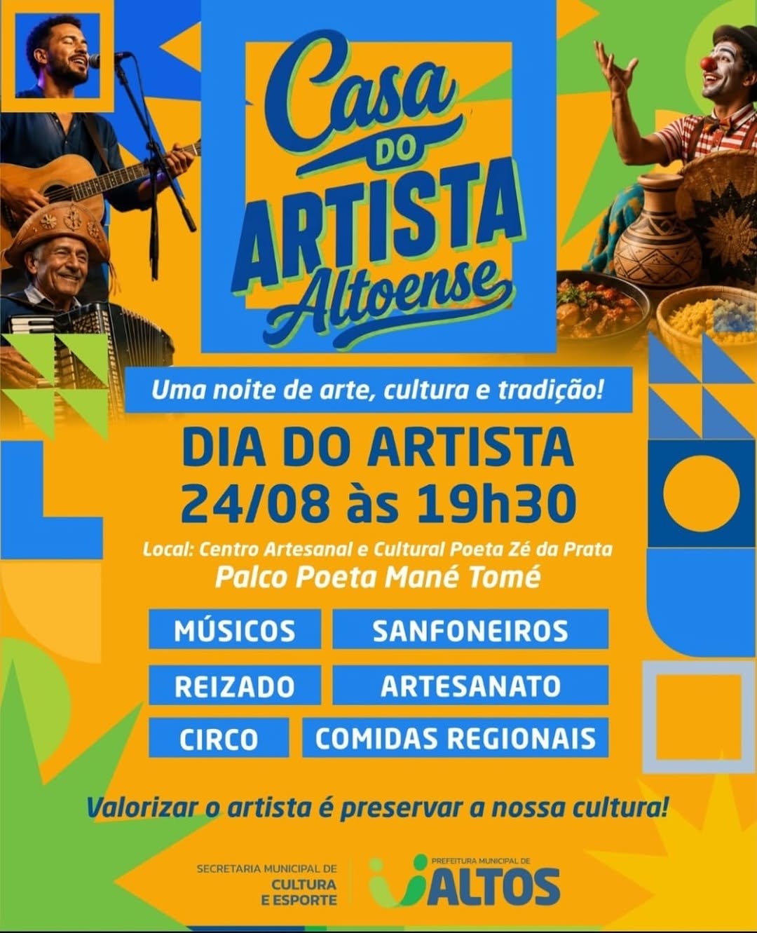 Casa do artista altoense celebra talentos e tradições locais