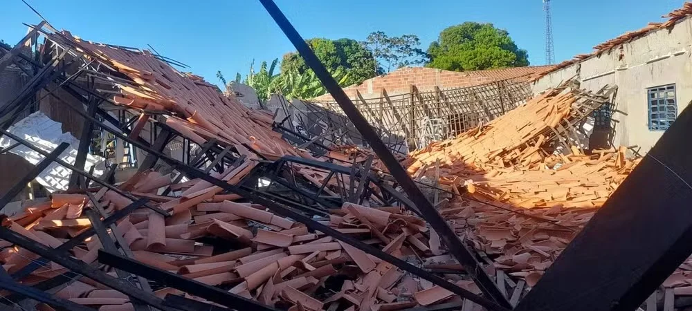 Desabamento de cobertura em escola municipal no Piauí não deixa feridos