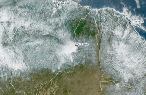 Nebulosidade aumenta em Teresina com previsão de chuvas isoladas