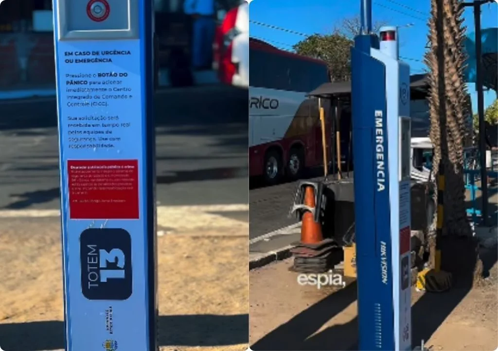 Novos totens de segurança são instalados em Teresina