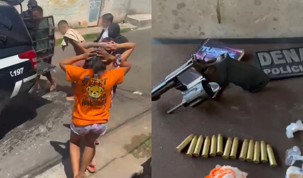 Operação na zona Sul de Teresina resulta em prisão de grávida e três suspeitos com drogas e arma