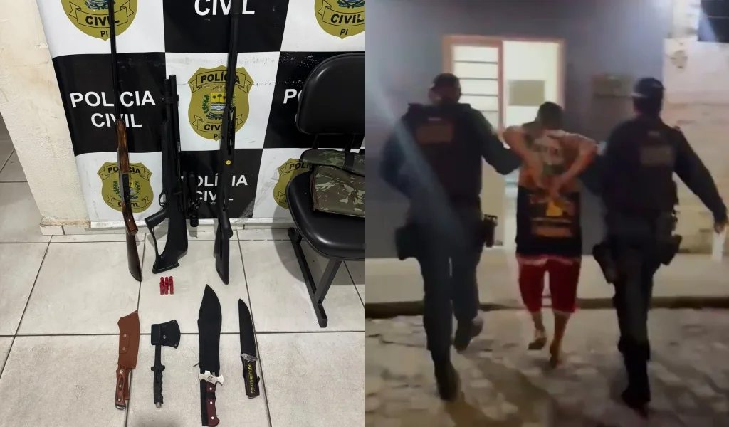 Homem preso por agredir e ameaçar companheira em Simplício Mendes