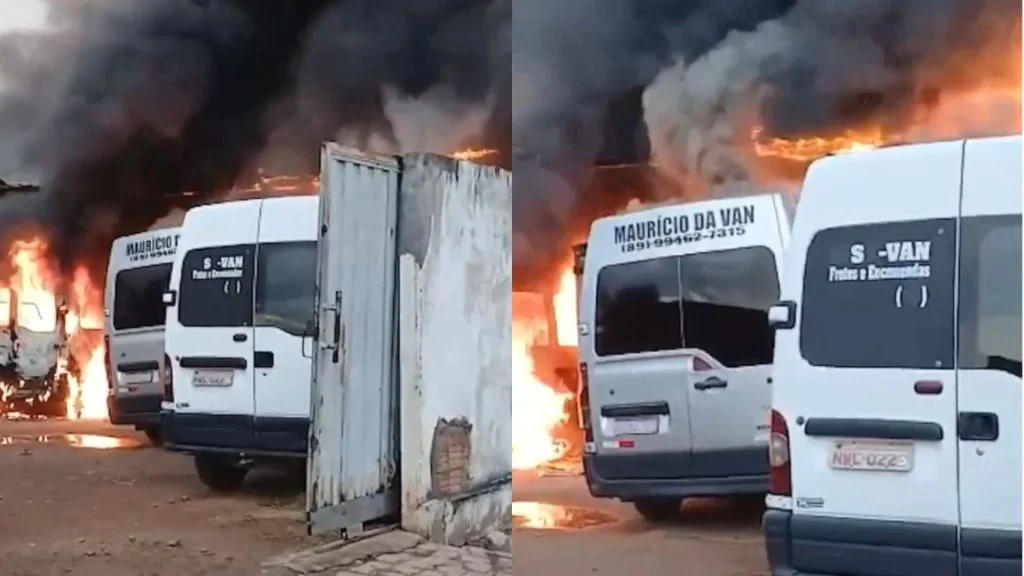 Incêndio em oficina no Centro de Floriano destrói cinco veículos
