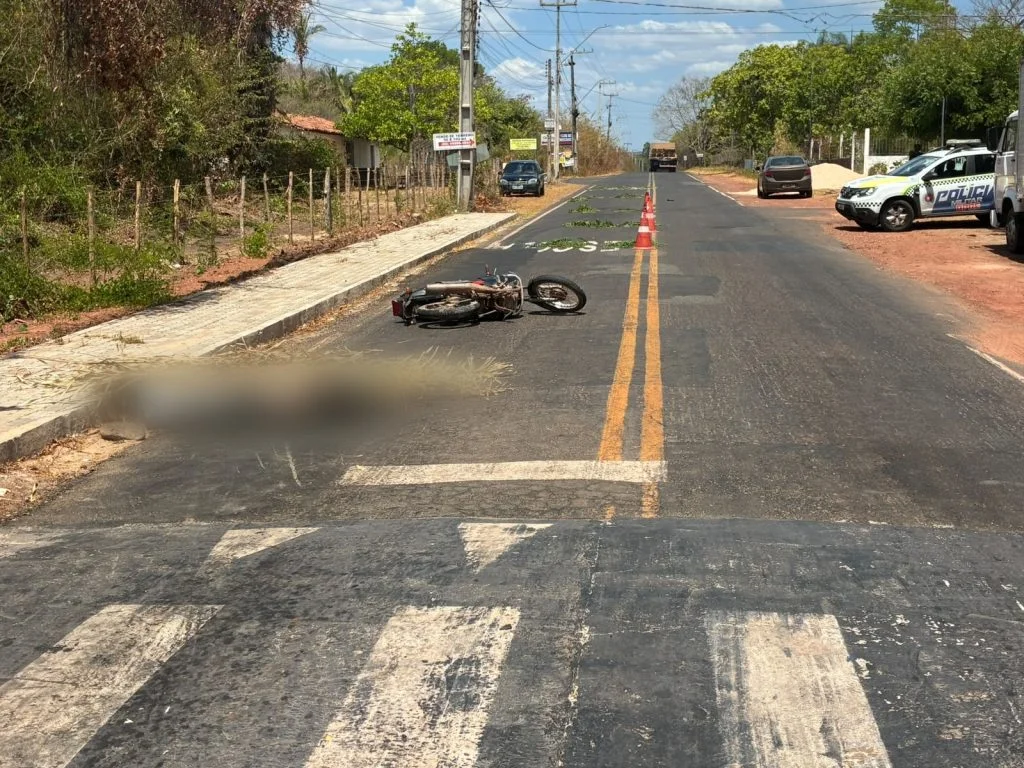Motociclista de 46 anos morre em acidente na Estrada da Cacimba Velha, em Teresina