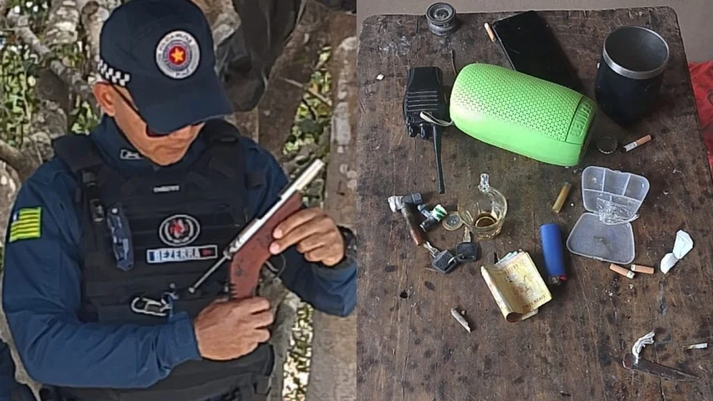 Polícia apreende arma artesanal e materiais de tráfico em Barras