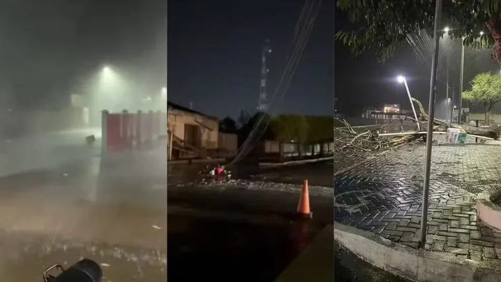 Temporal causa estragos em São Raimundo Nonato, Piauí