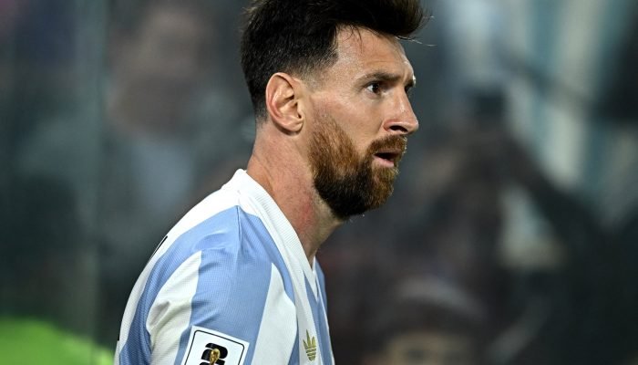 Capitão da seleção argentina, Lionel Messi, em partida contra o Peru 19/11/2024 REUTERS/Rodrig...