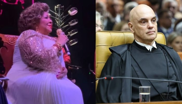 Alcione dedica show em Brasília para Alexandre de Moraes: "Ele é amado"