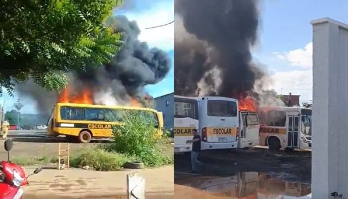 O fato, registrado por populares presentes no local, aconteceu na manhã deste sábado (4).