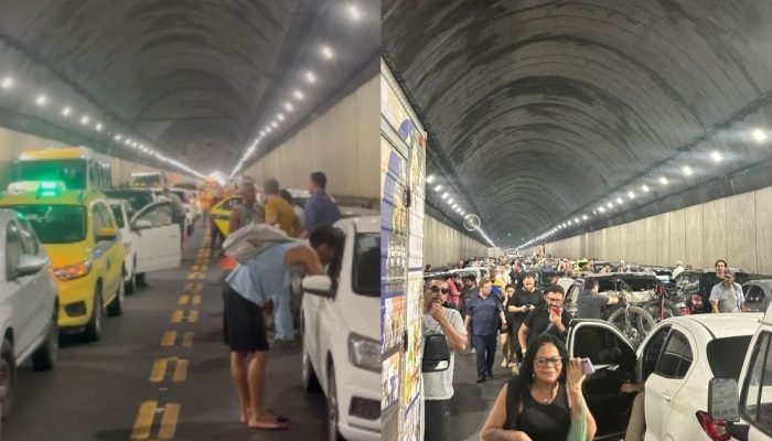 Incêndio em carro fecha túnel Rebouças por uma hora no Rio