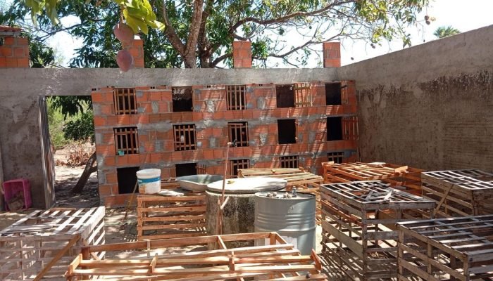 Local onde os galos eram mantidos (Foto: reprodução/ Polícia Militar)