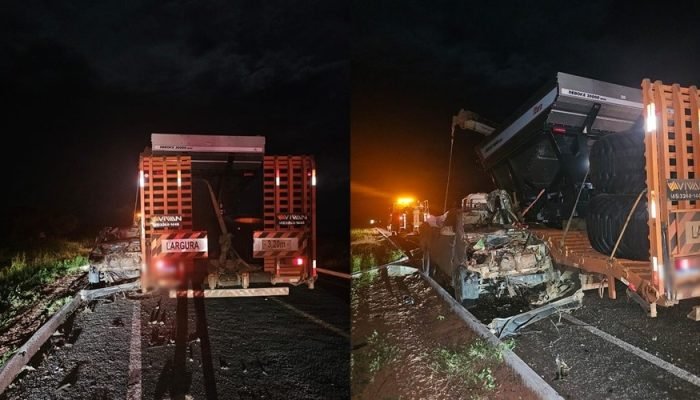 Acidente entre caminhão e picape deixa dois homens mortos e um ferido no Piauí (Foto: Divulgaç...